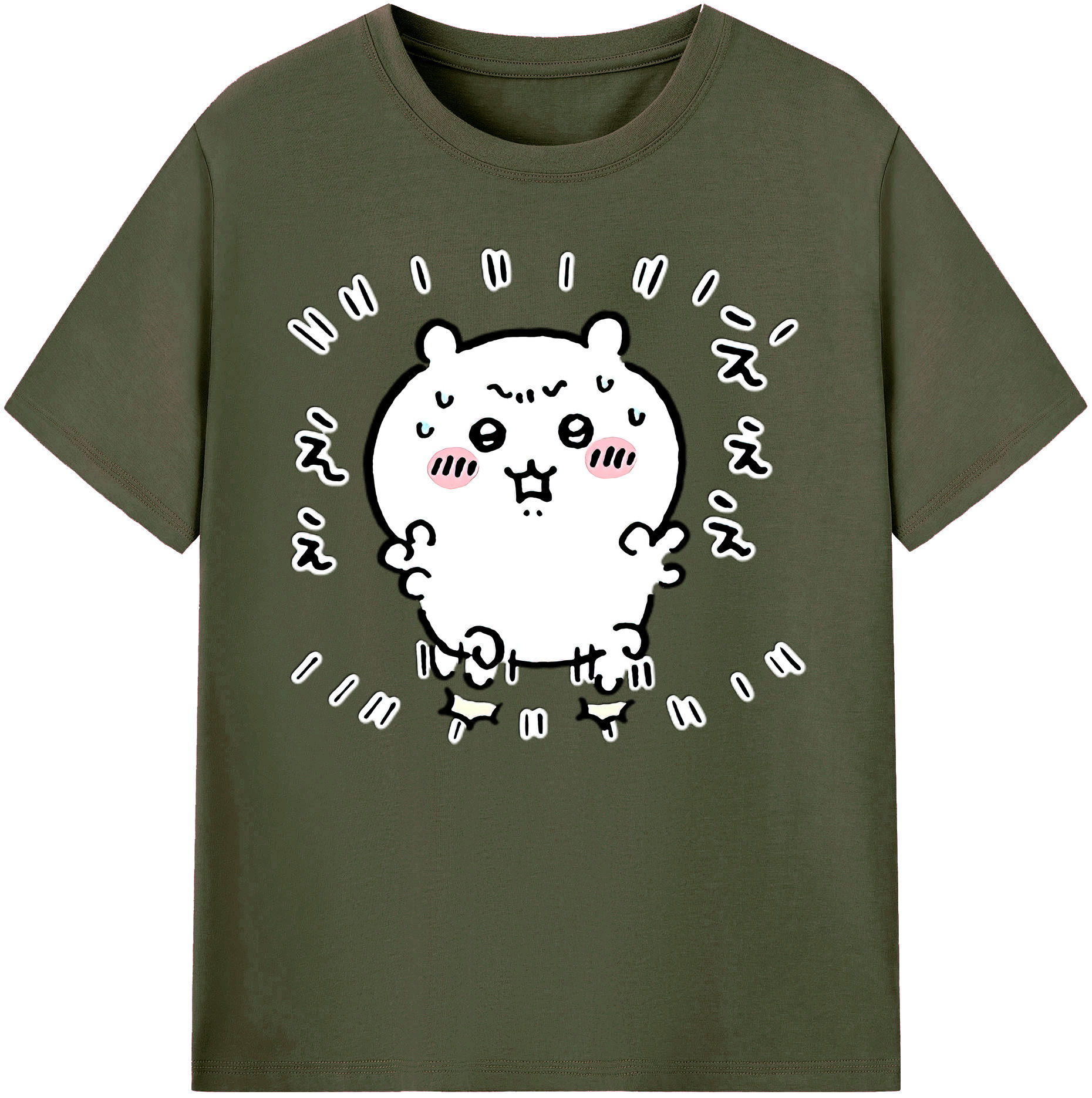 （画像用） ちいかわ ちいかわ Chii-kawa chiikawa 綿100％ メンズ半袖Tシャツ｜肌触りやわらか＆通気性